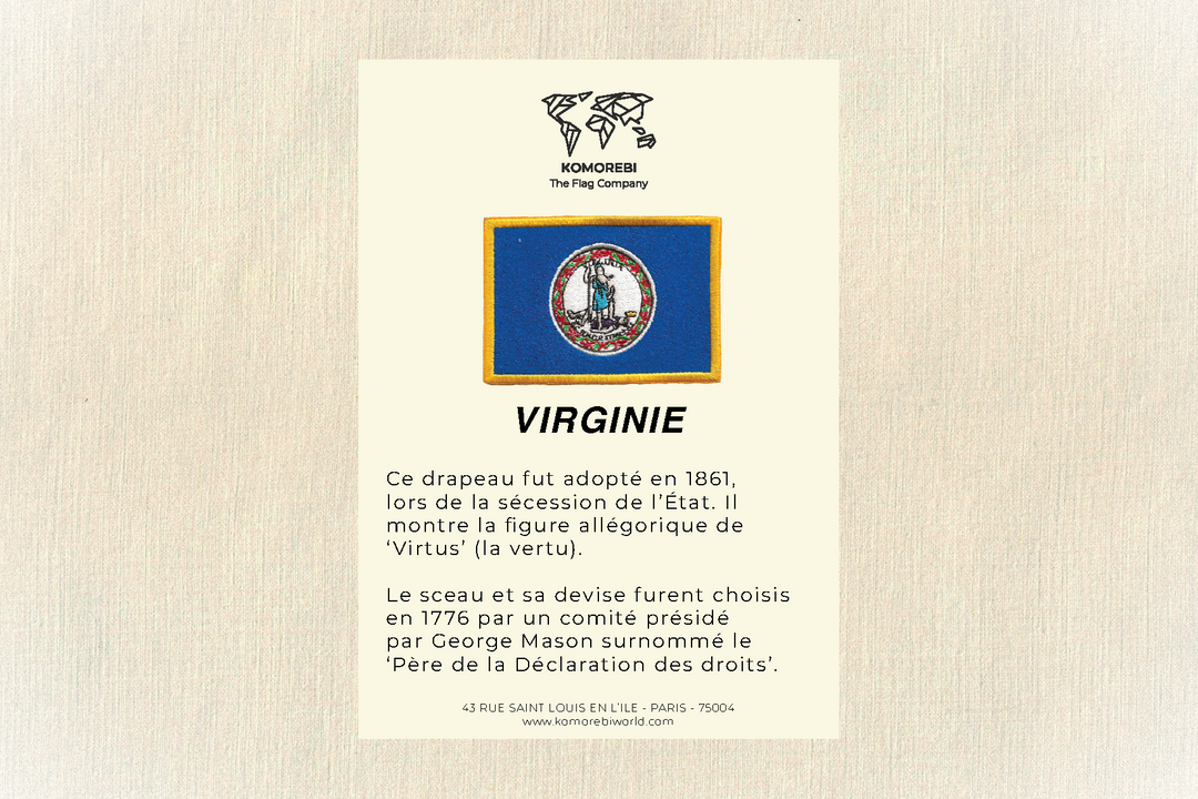 Virginie - Drapeau Brodé