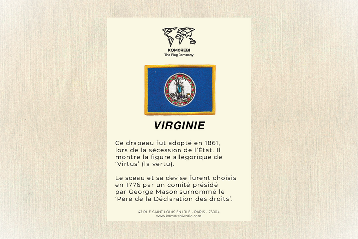 Virginie - Drapeau Brodé