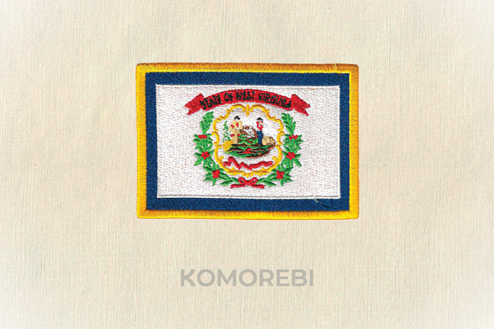 Virginie Occidentale - Drapeau Brodé