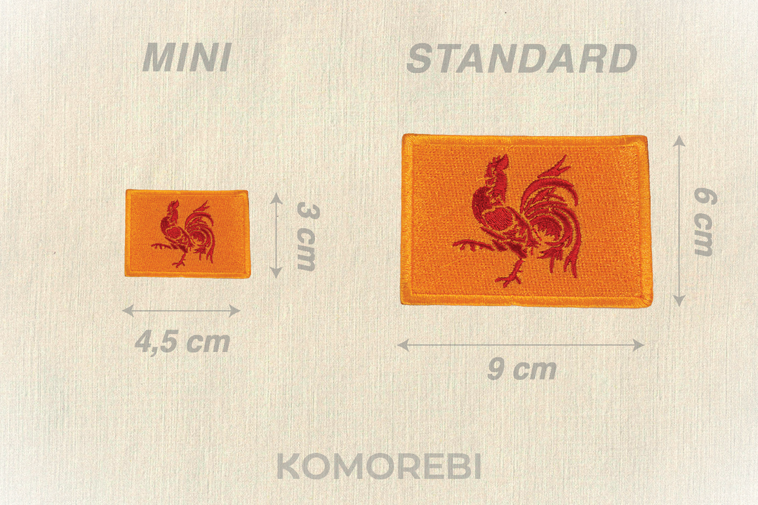 Wallonie - Drapeau Brodé