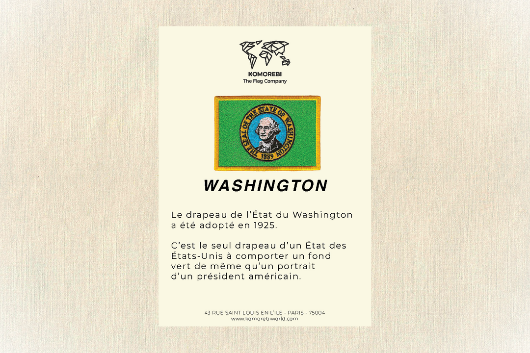 Washington (État) - Drapeau Brodé