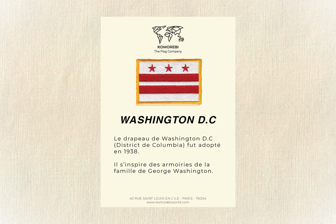 Washington D.C  - Drapeau Brodé