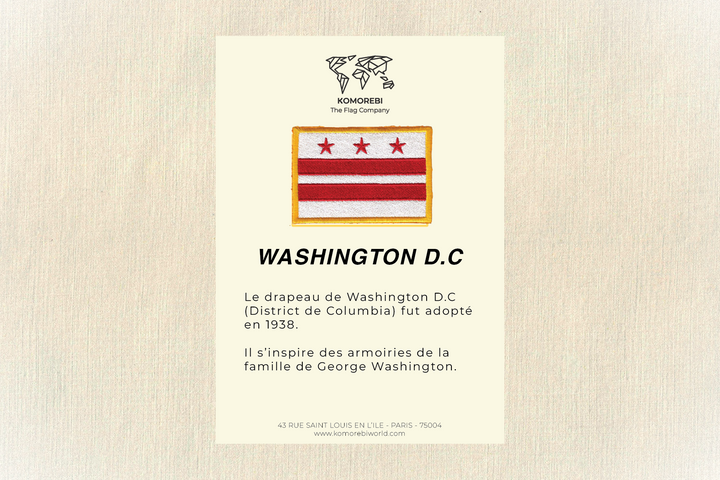 Washington D.C  - Drapeau Brodé