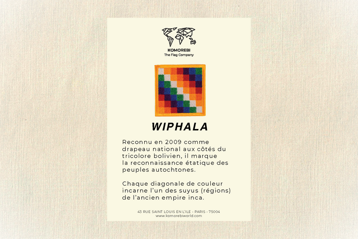 Wiphala - Drapeau Brodé