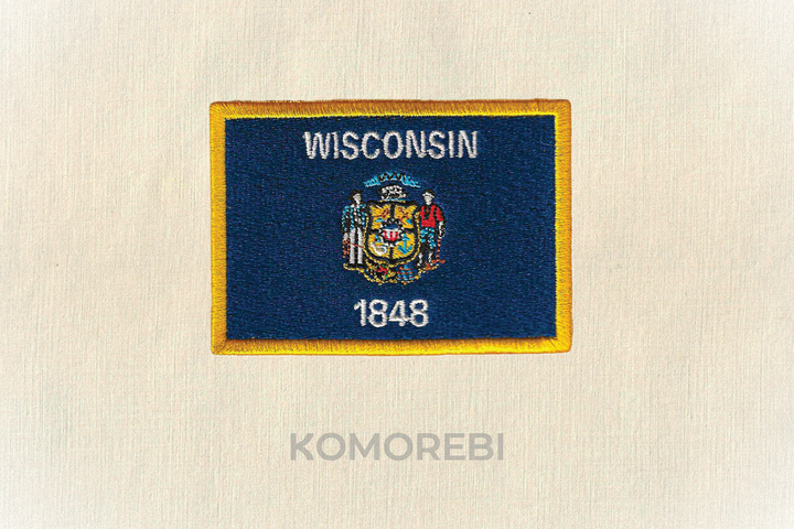 Wisconsin - Drapeau Brodé