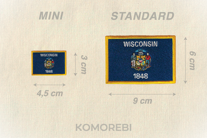 Wisconsin - Drapeau Brodé