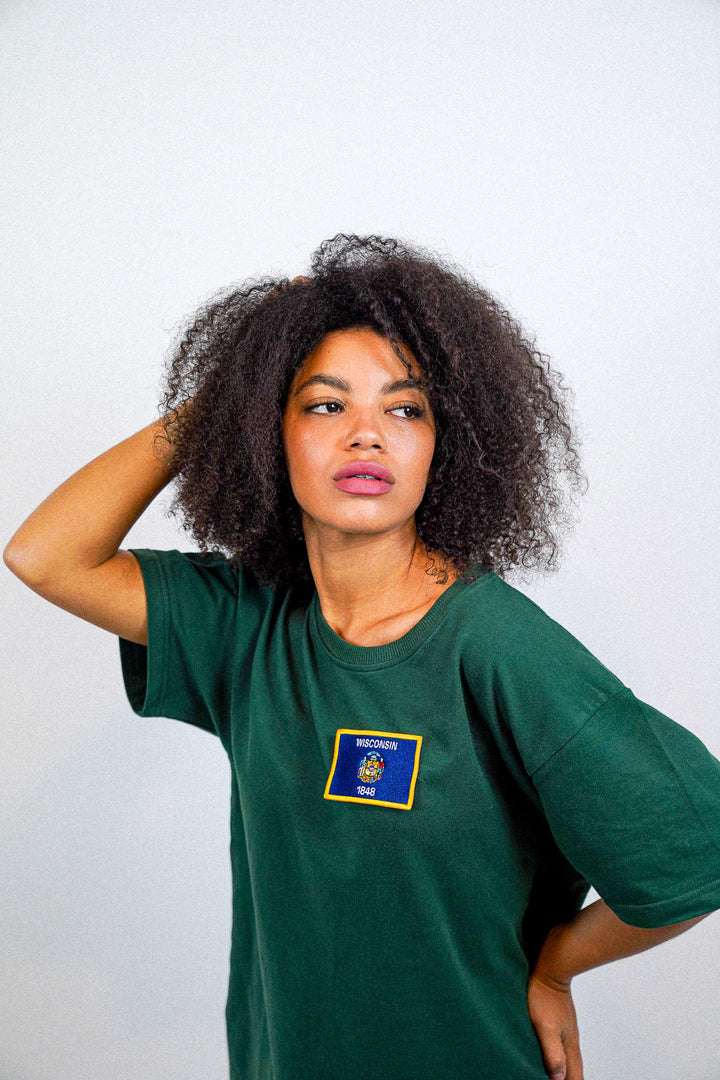 Wisconsin • T-Shirt mit Flagge
