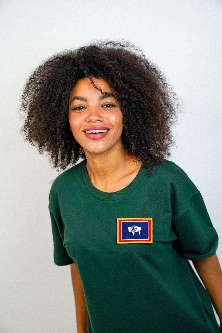 Wyoming • T-Shirt mit Flagge