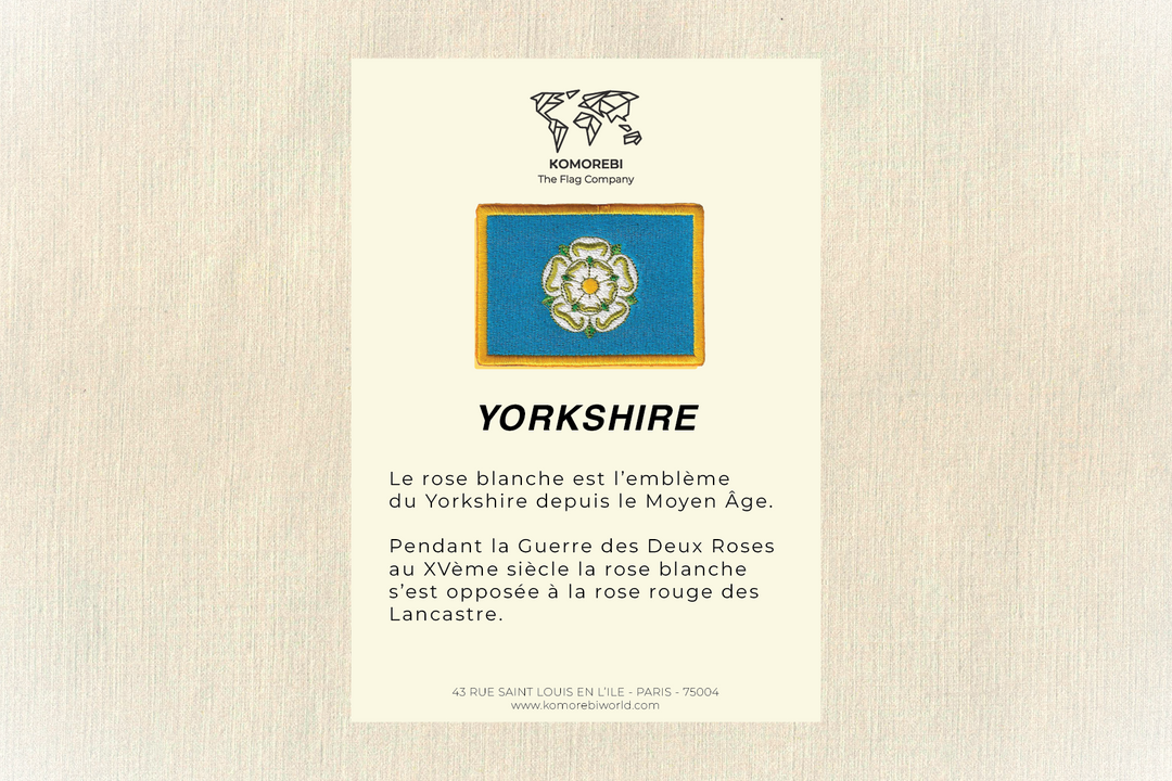 Yorkshire - Drapeau Brodé