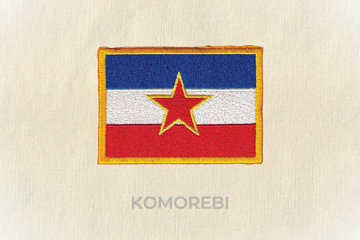 Yougoslavie - Drapeau Brodé