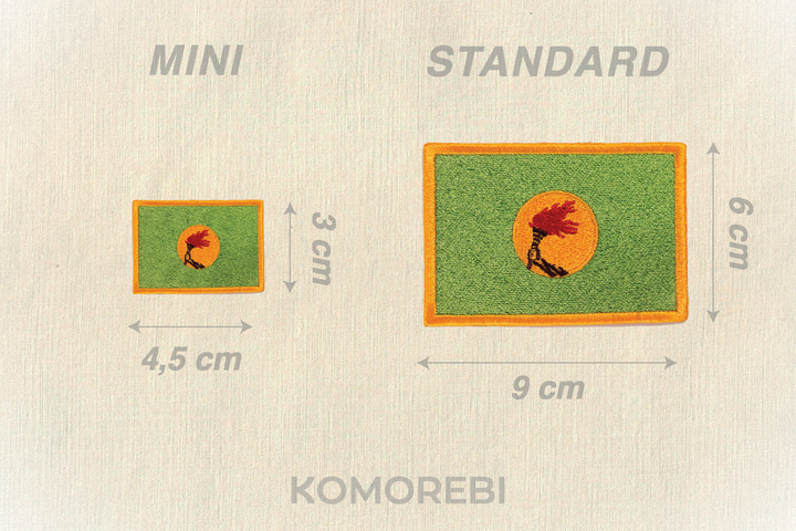 Zaïre - Drapeau Brodé