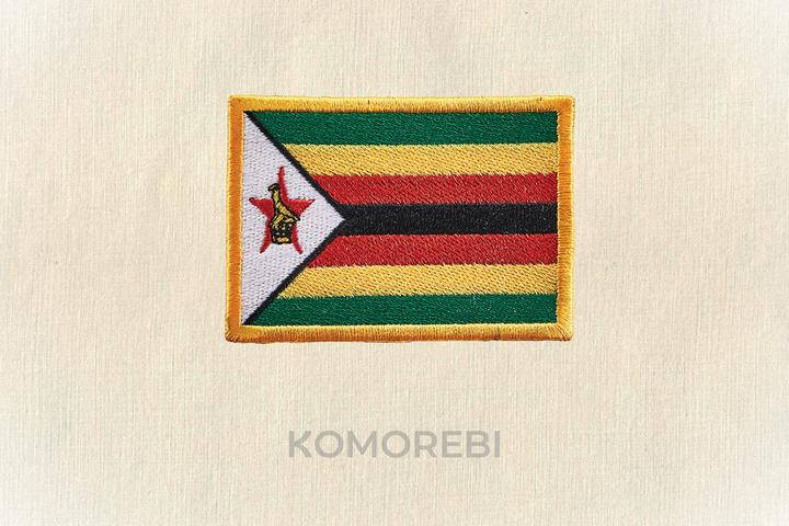 Zimbabwe - Drapeau Brodé
