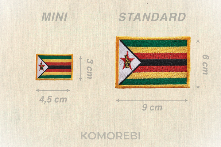 Zimbabwe - Drapeau Brodé