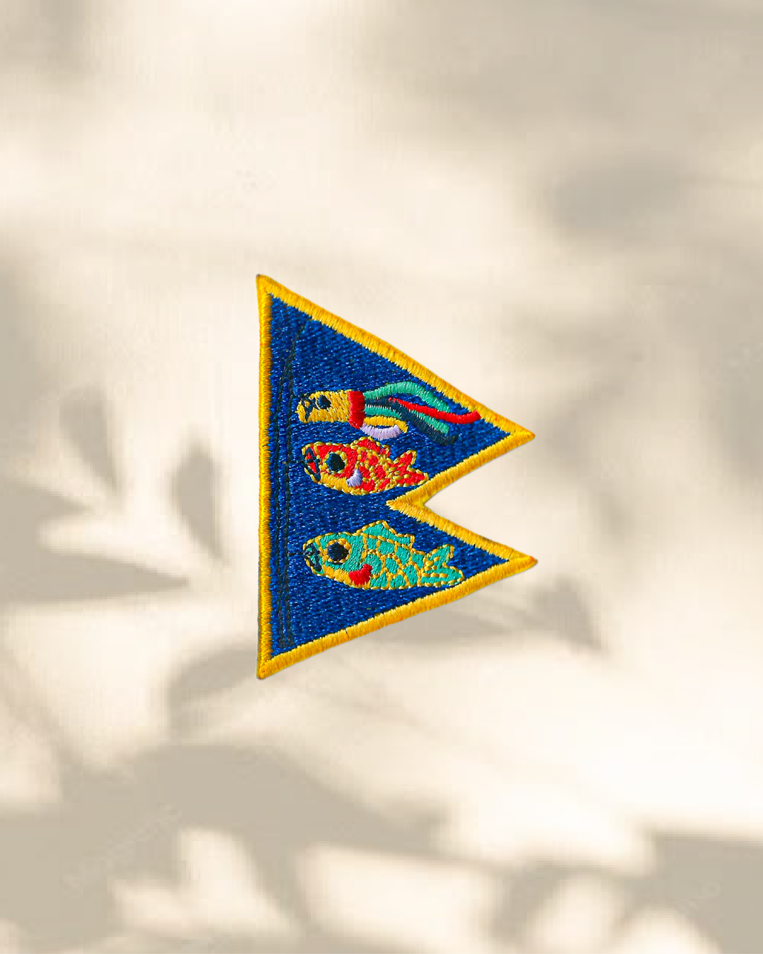 Les Banderoles de Carpes - Patch Brodé
