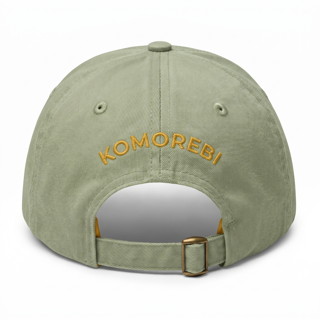 Casquette Vert Sauge — vue de dos, emplacement des drapeaux
