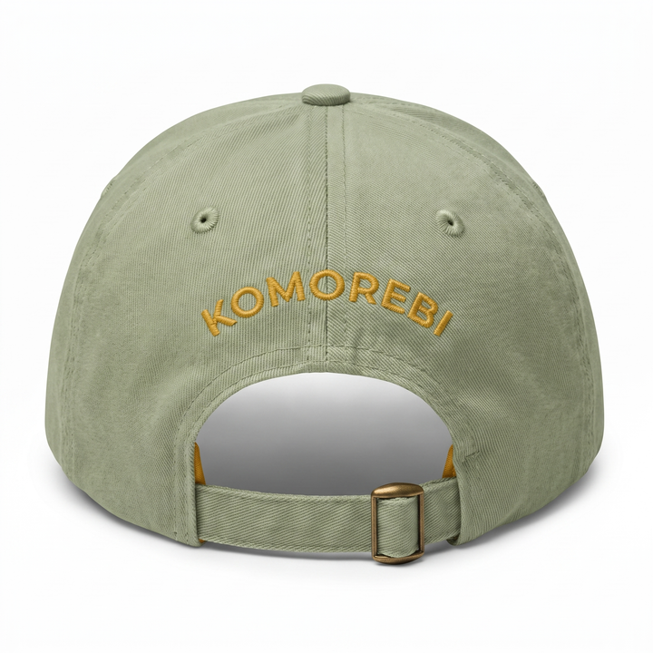 Casquette Vert Sauge — vue de dos, emplacement des drapeaux