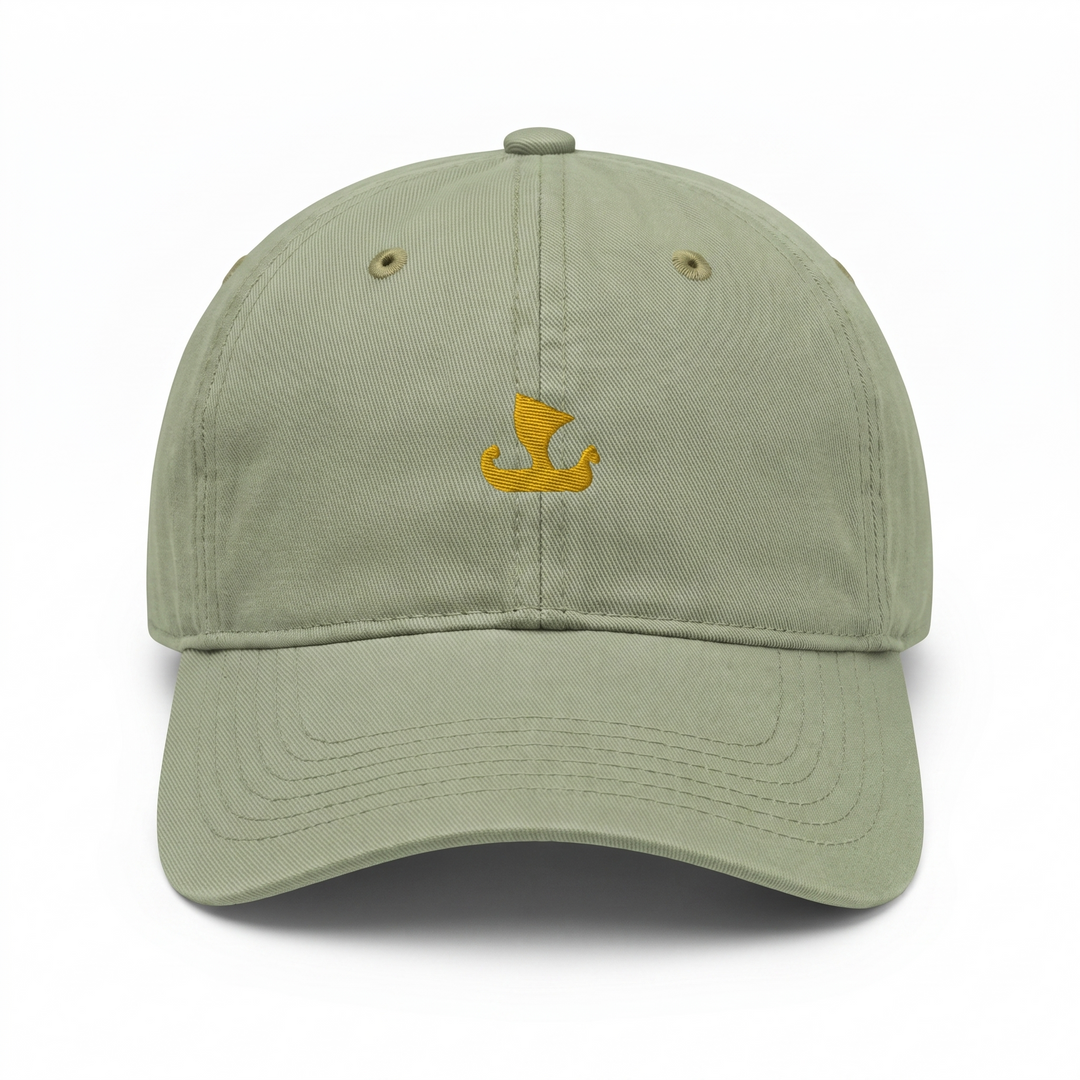 Casquette Vert Sauge — Bateau de Paris, vue de face