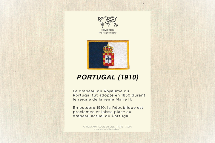 Portugal (1910) - Drapeau Brodé