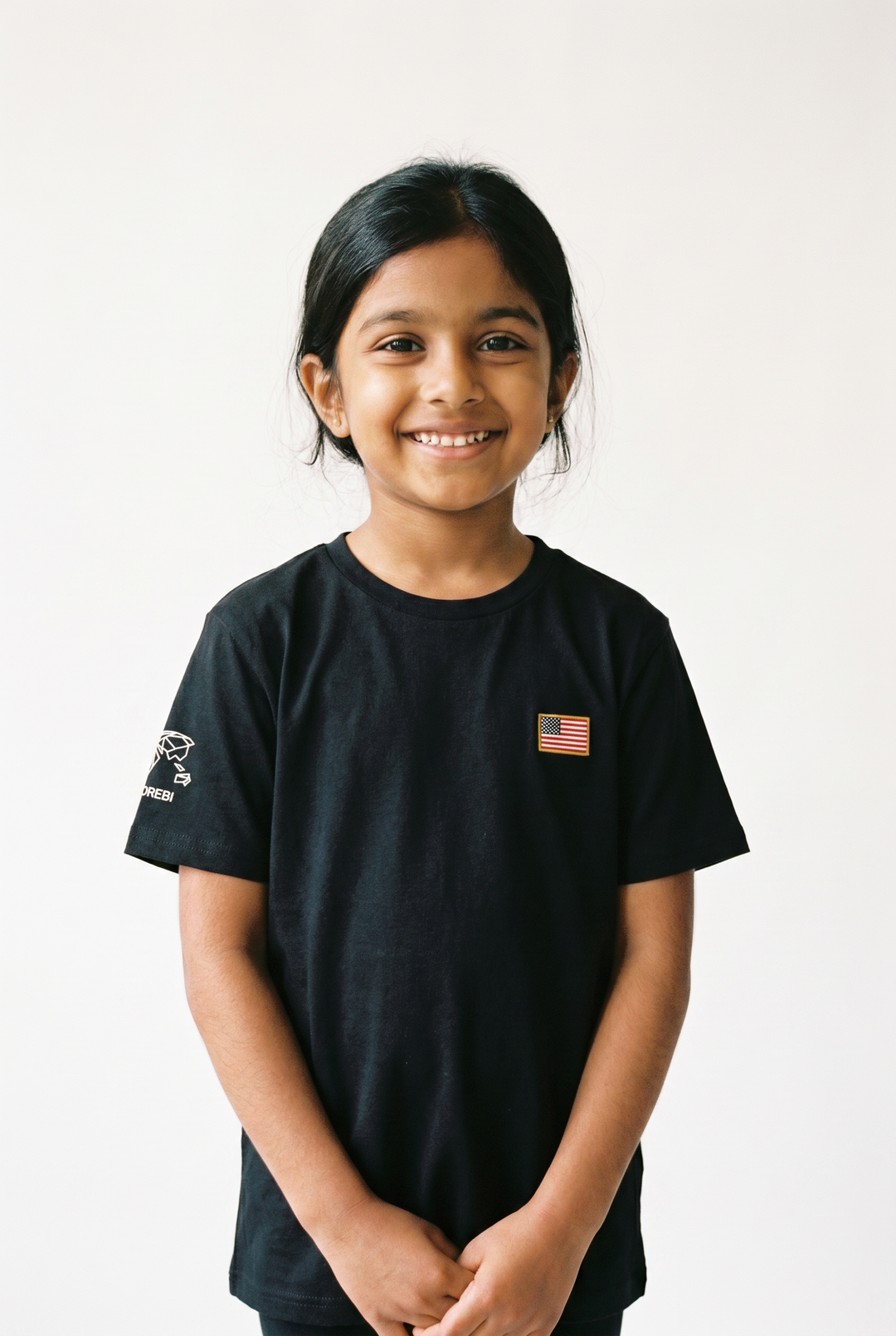 T-shirt drapeau enfant - Noir