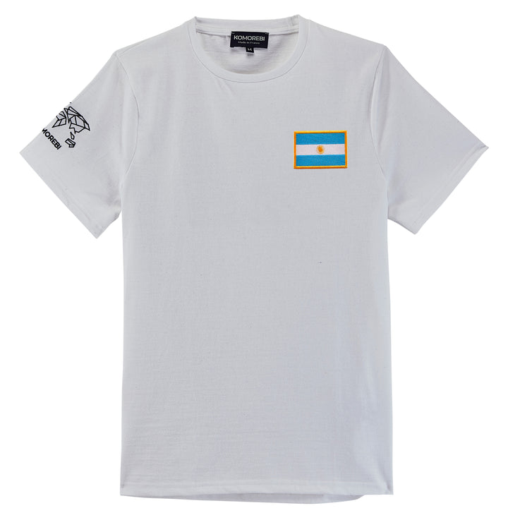 Photo Tshirt Argentine blanc 2