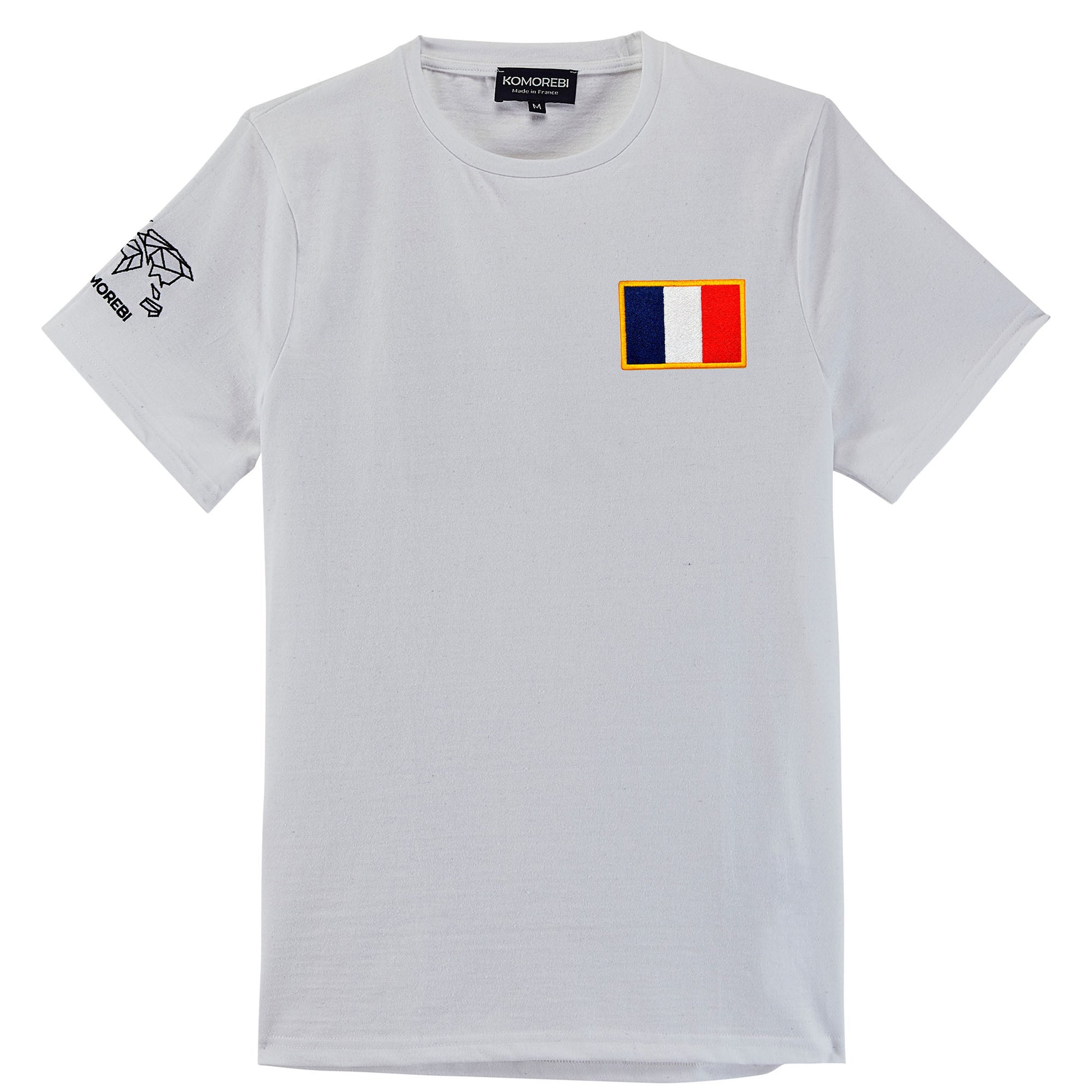 T-shirt drapeau Komorebi France Blanc