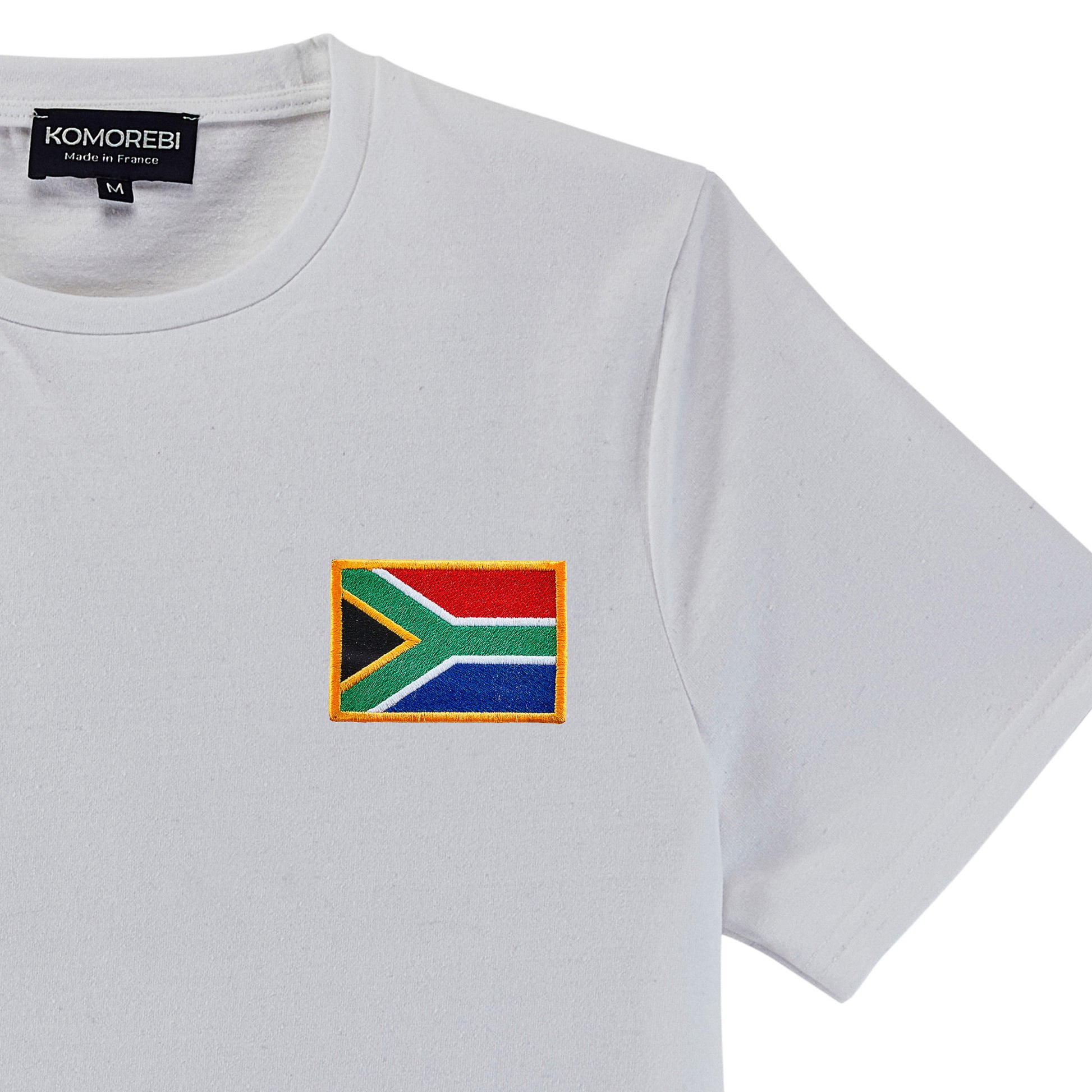 Photo Tshirt drapeau Afrique blanc