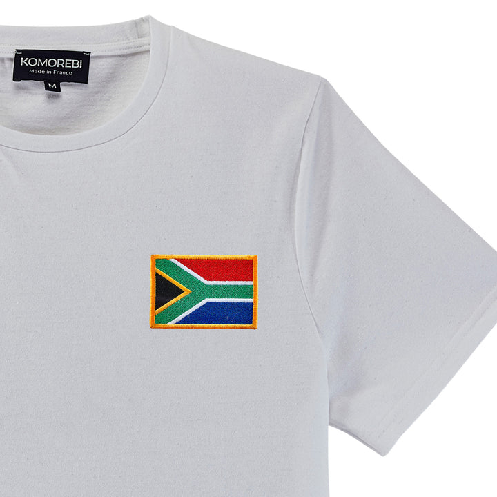 Photo Tshirt drapeau Afrique blanc