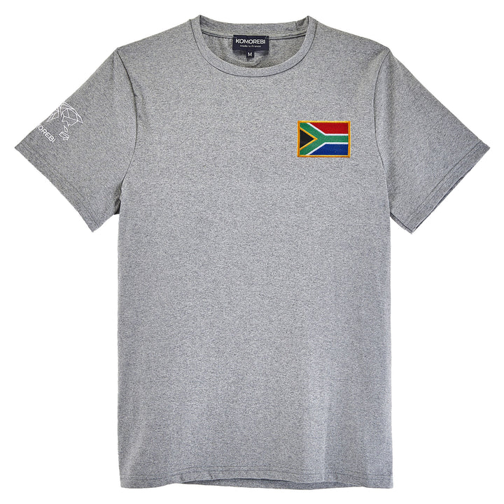 Photo Tshirt drapeau Afrique gris