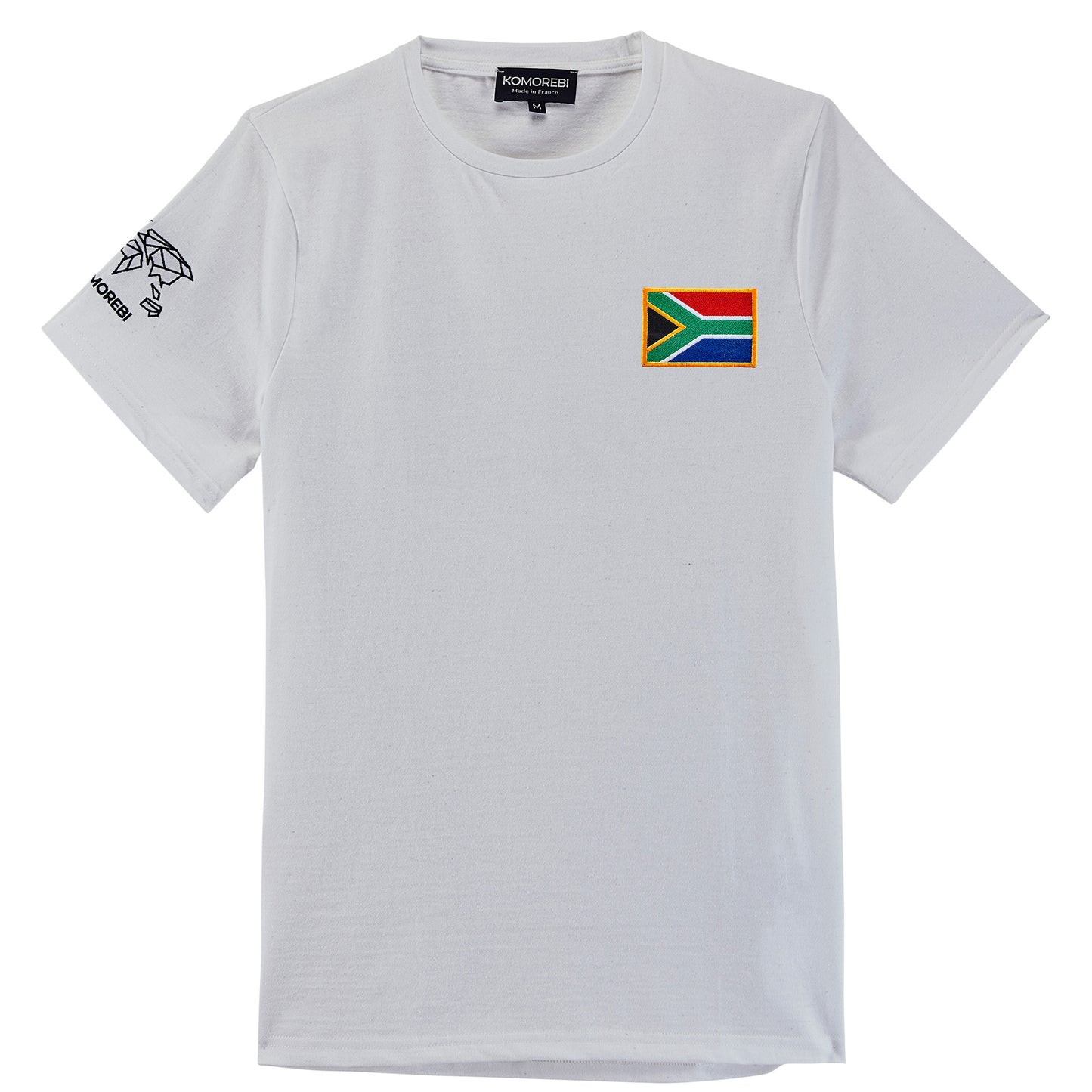 Photo Tshirt drapeau Afrique blanc 2